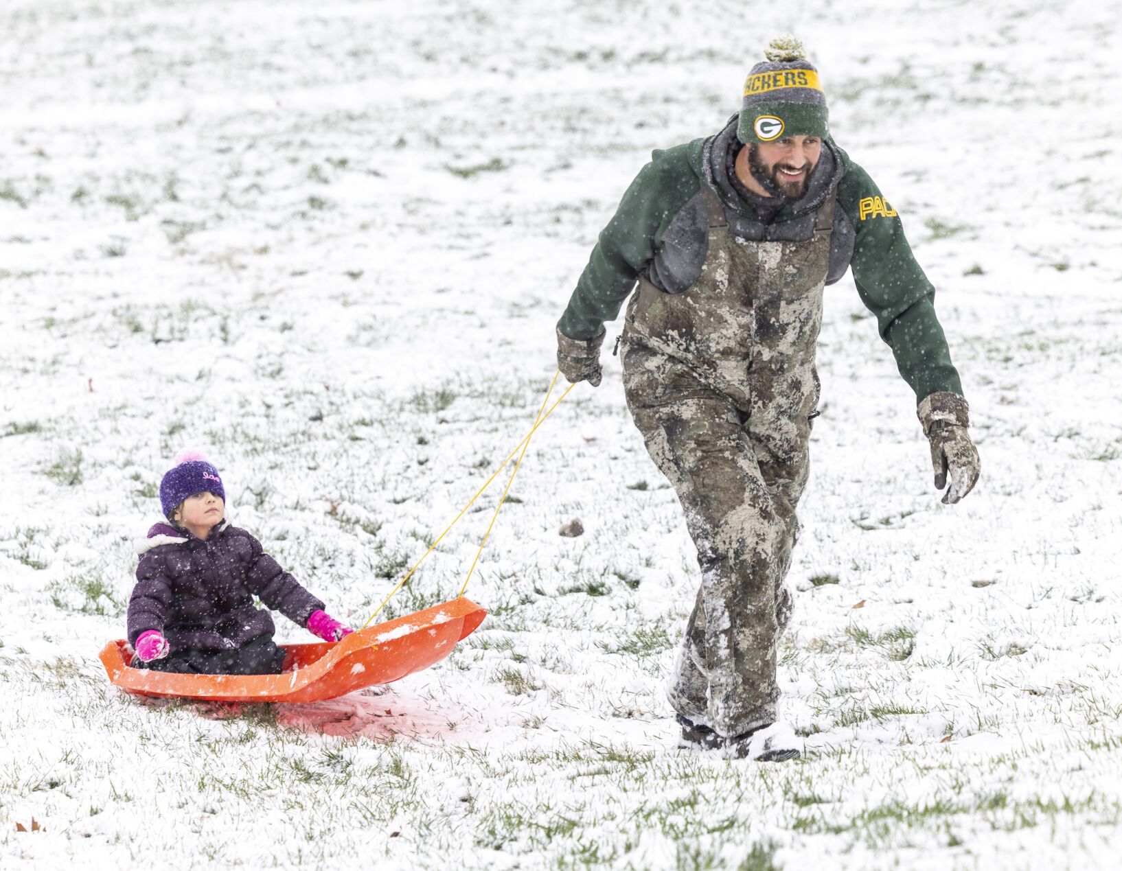 The first snow in St. Louis